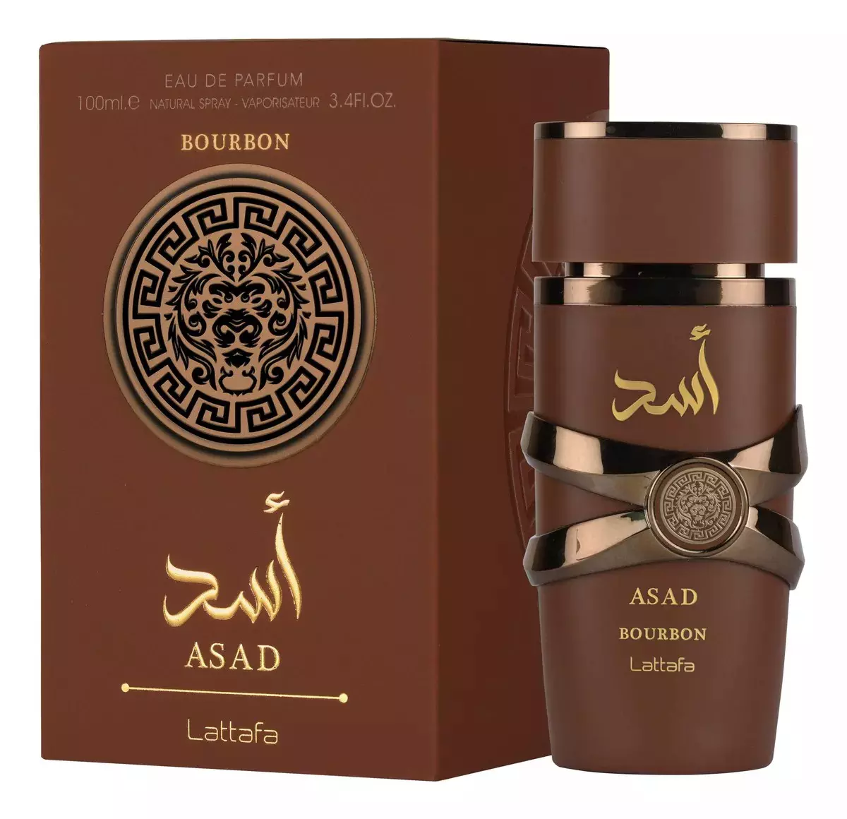 Perfume Árabe Masculino Asad Bourbon Lattafa Eau De Parfum EDP 100ml Original