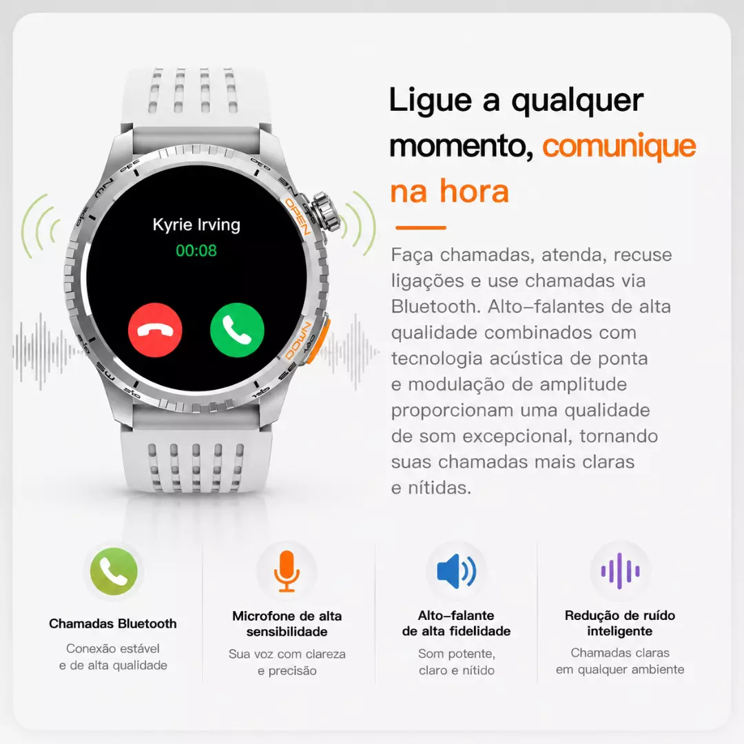 Smartwatch Peje G11 Amoled GPS A Prova D'água 3ATM